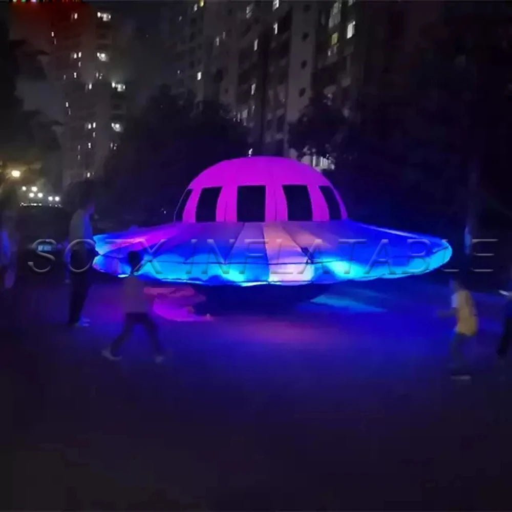 Decorative Props Giant Alien Inflatable UFO Flying Saucer Balloon Inflatable UFO Spaceship Spaceshuttle Party Ideas Hanging