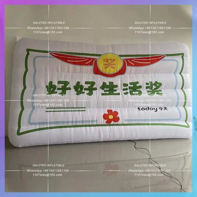 University outdoor bar scenic area Inflatable Cartoon Award Medal Trophy Air Model camping queue market logo decoration