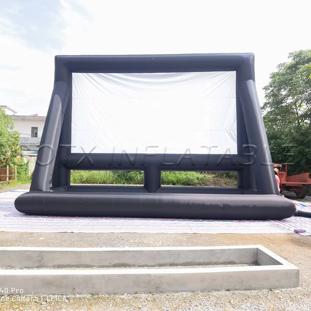 Screen with blower Outdoor giant projector screen foldable portable Inflatable outdoor movie screen for Drive-In Movie Theaters