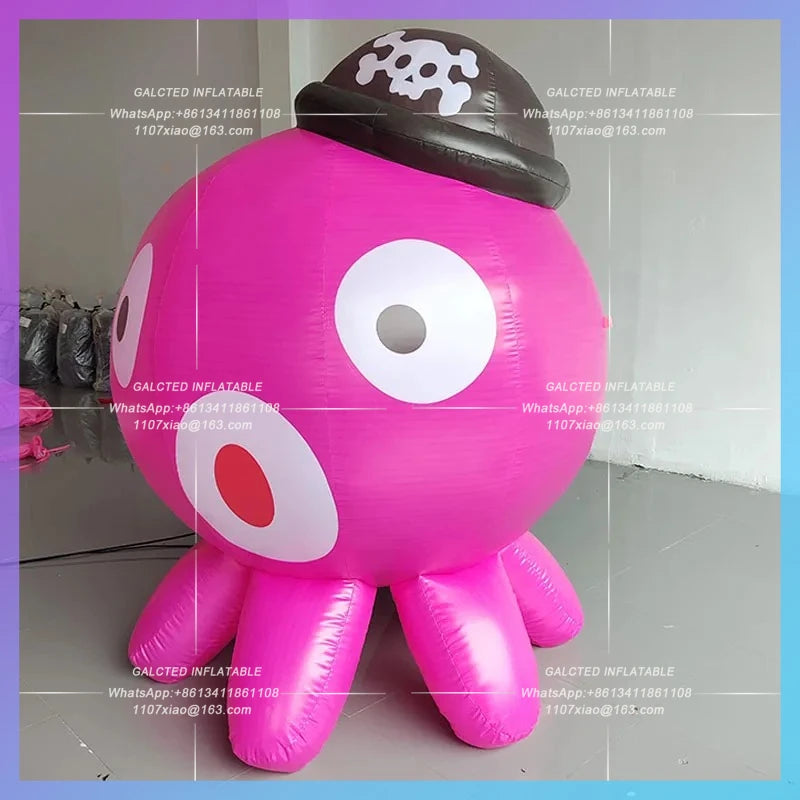 Theme Air Model Fresh Beach Bazaar Inflatable cartoon cute Octopus Octopus Ocean night market bar atmosphere interaction