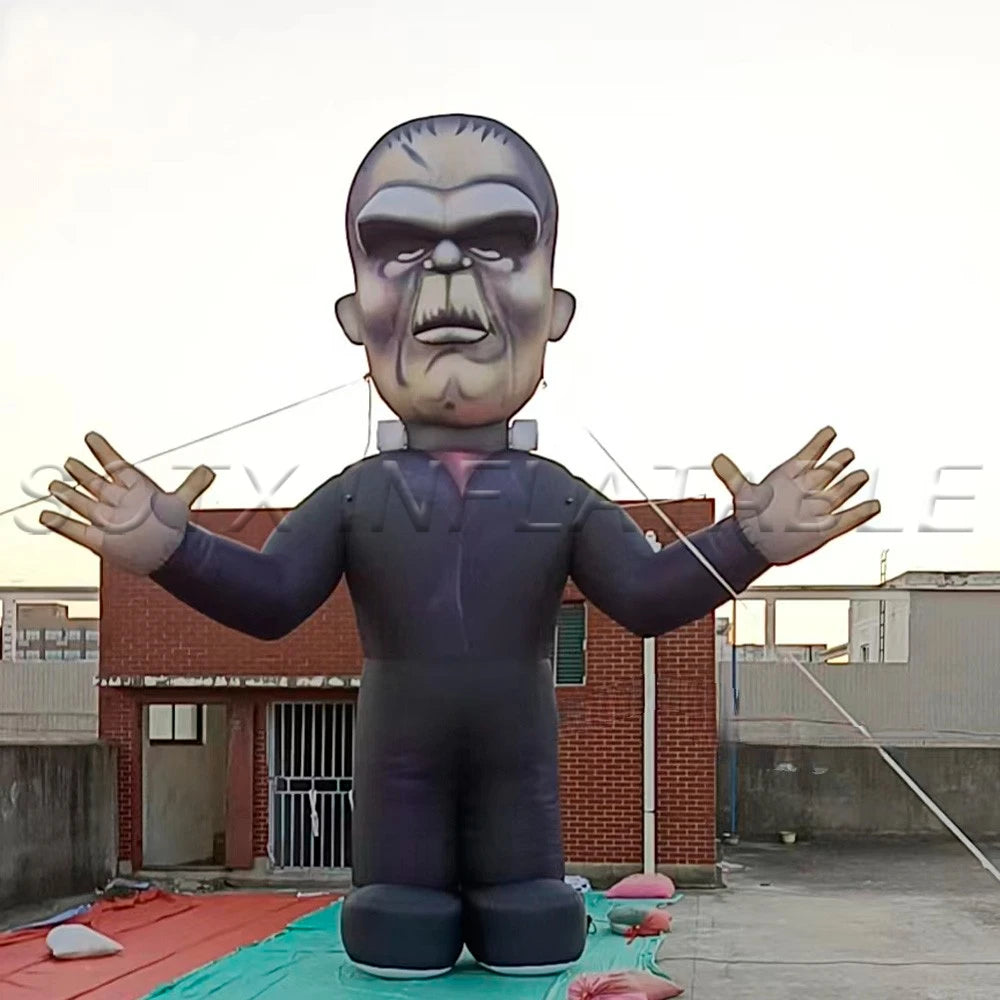 Halloween Decoration 3-8m Giant Outdoor Inflatable Zombie Customized 20ft Event Cartoon Character For