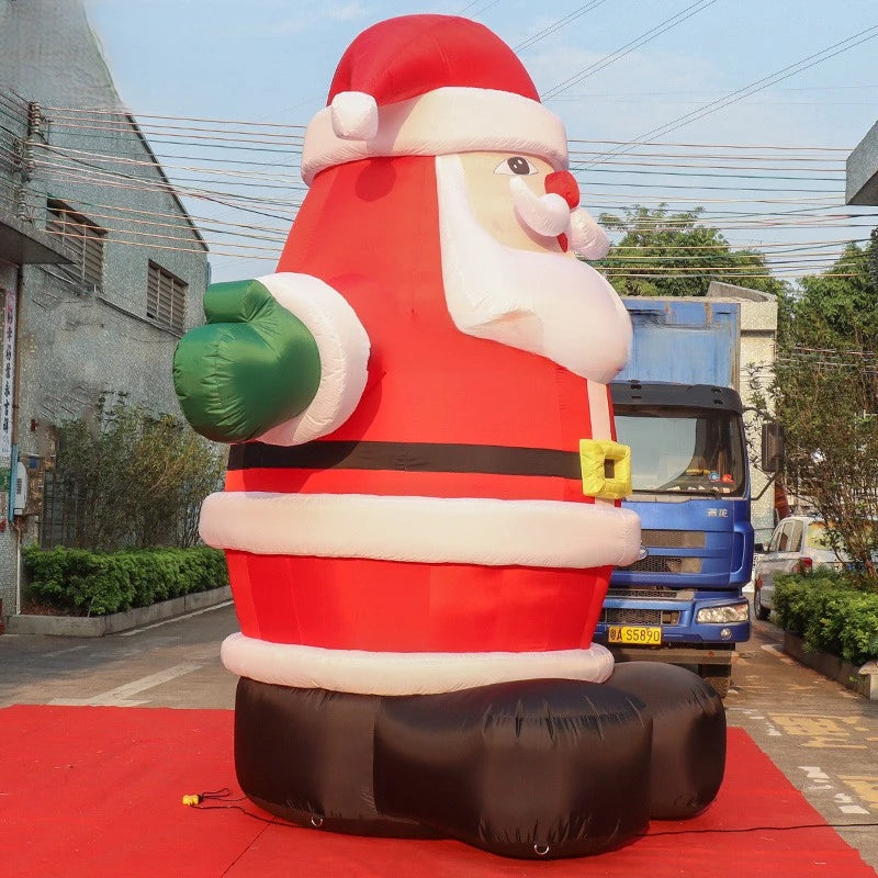 Christmas Old Giant Inflatable Man 4 Meters Tall Inflatable Santa Claus Inflatable Toys for Christmas Decoration