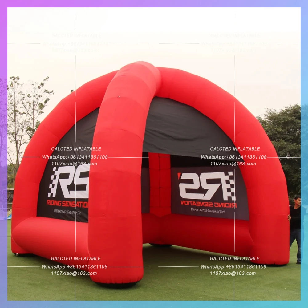 Dome Tent Promotion Gazebo Lightweight Inflatable Event Dome Tent Portable spiderwith Custom Printing Blower W5 x H5 M