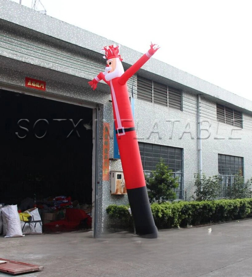 dancer for sale custom 12ft H advertising inflatable Santa Claus sky