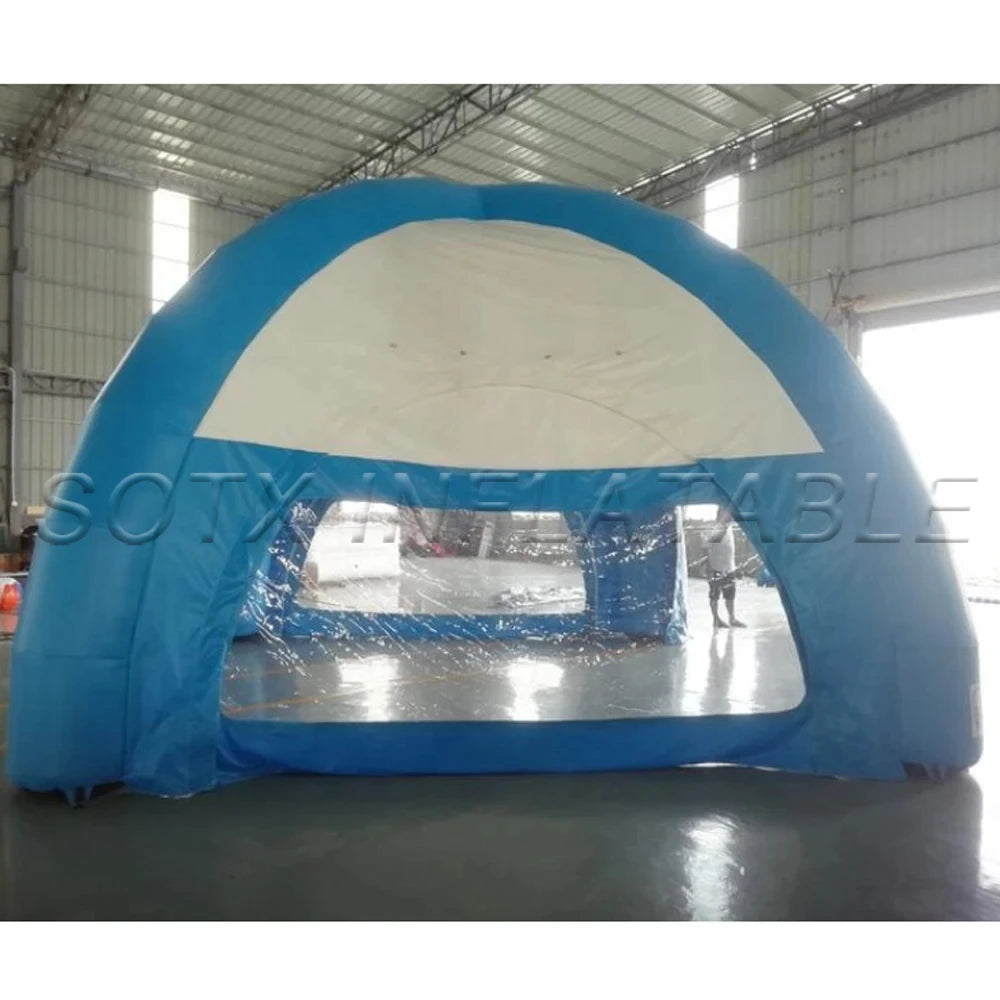 For Trade Show Airtight Pvc Waterproof Advertising Inflatable Spider Tent Gazebo Arch Dome Event Station With Walls 4 Logos Free