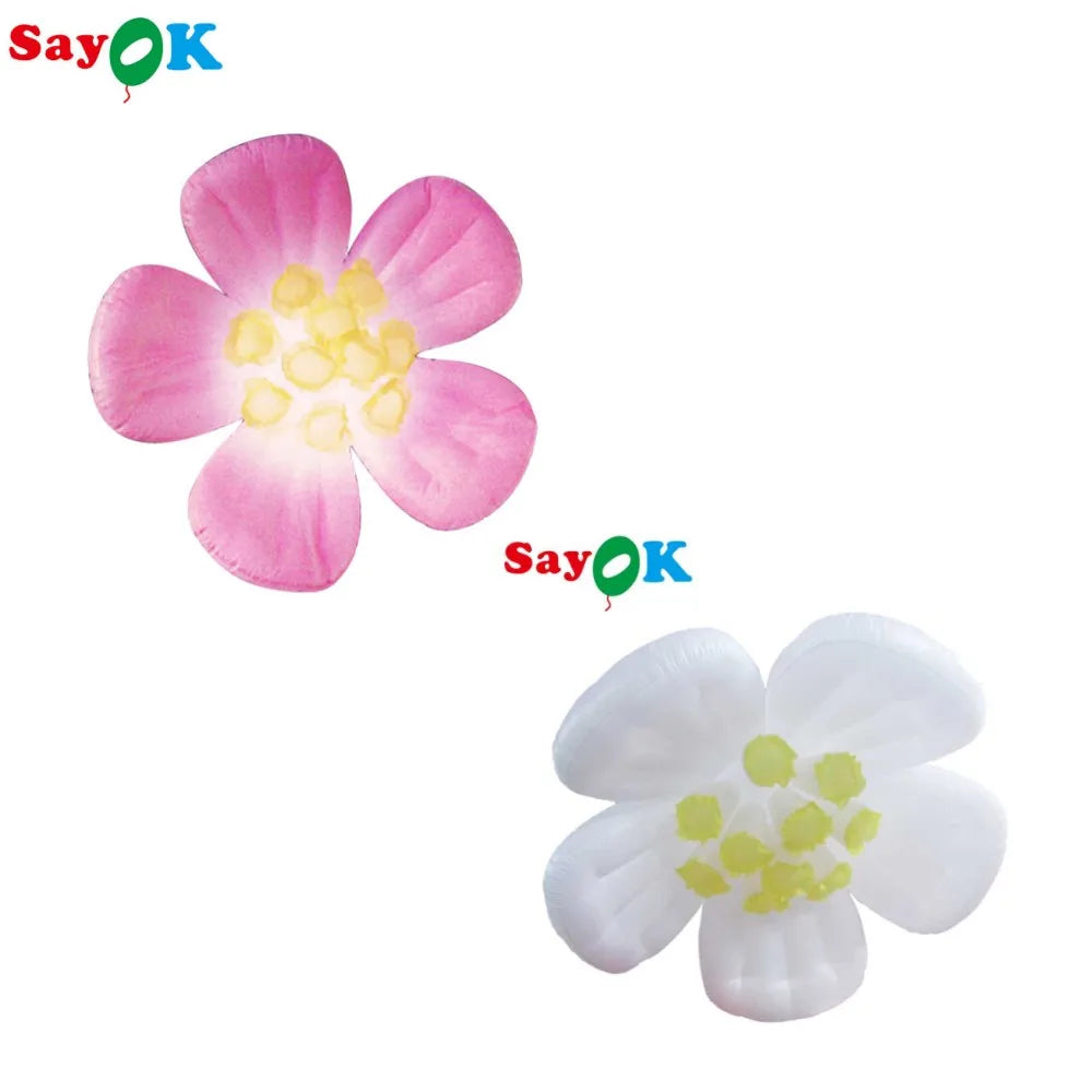 Inflatable Flower Hanging Decoration Giant Inflatable Flower with Remote Controller Air Blower for Show Bar Advertising