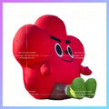 cute air blow red flower Red inflatable flower cartoon doll square decoration