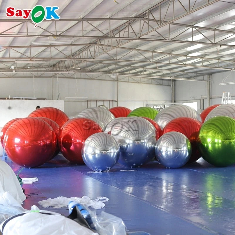 Giant Christmas Reflective Balls Polished Mirrored Spheres Hollow Ball for Christmas Home Garden Party Clubs Decoration