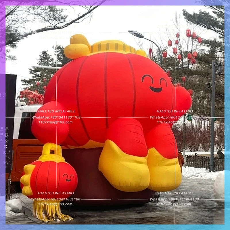 inflatable lantern red cartoon Overseas Chinese year lantern ourdoor night decoration