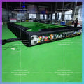 Inflatable Snooker Football Pool Table Interactive Game Large Footpool  With 16 Balls Black Inflatable Billard For Soccer Event