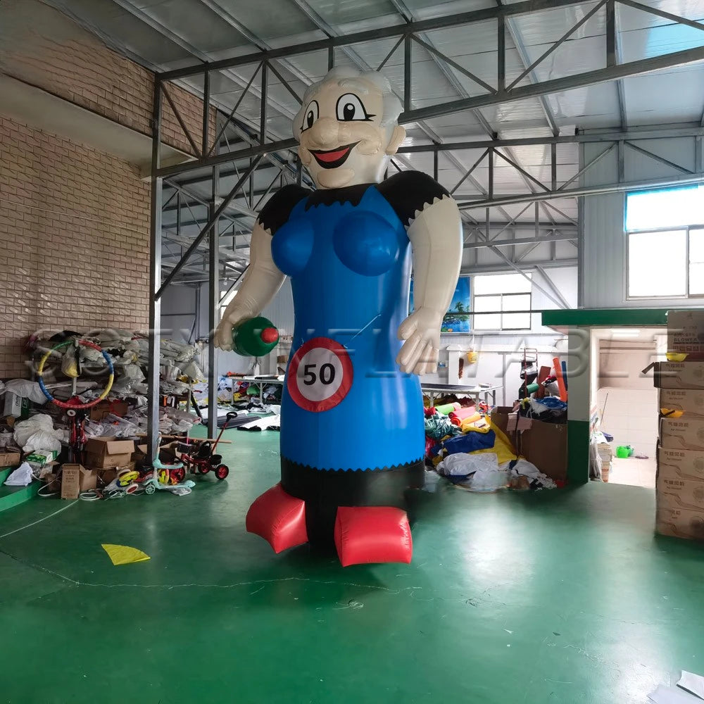 With Blower For Sa Advertising Inflatable Abraham And Sarah 4m Holland Doll Inflatable Netherlands Cartoon