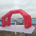 doors for Triathlon 6x3.8m free standing balloon inflatable tubular entrance,4 legs start finish line arch
