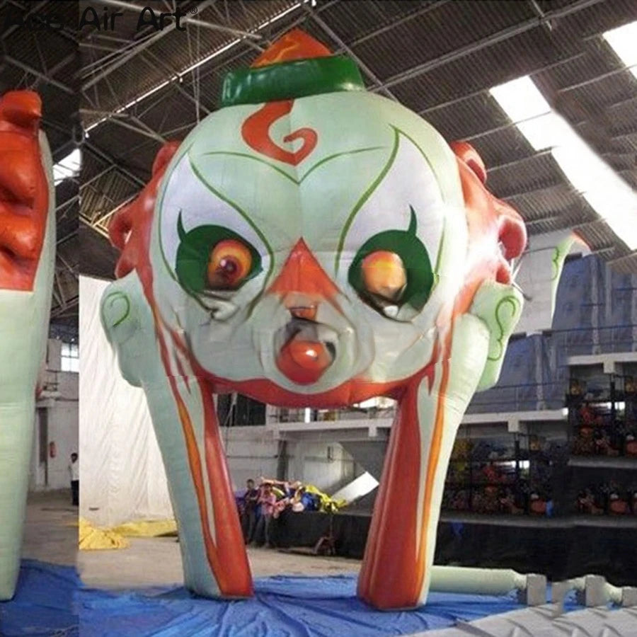 Supplies Made In China New Arrival Giant Horror Mask Face Archway Halloween Inflatable Courtyard Party Arch Holiday Decoration