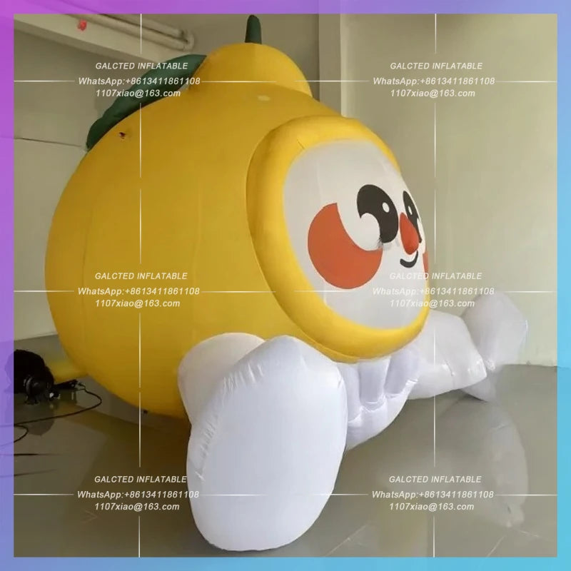 yellow sour fruit oxford material fruit doll Custom cartoon lemon people beverage shop plant park decoration