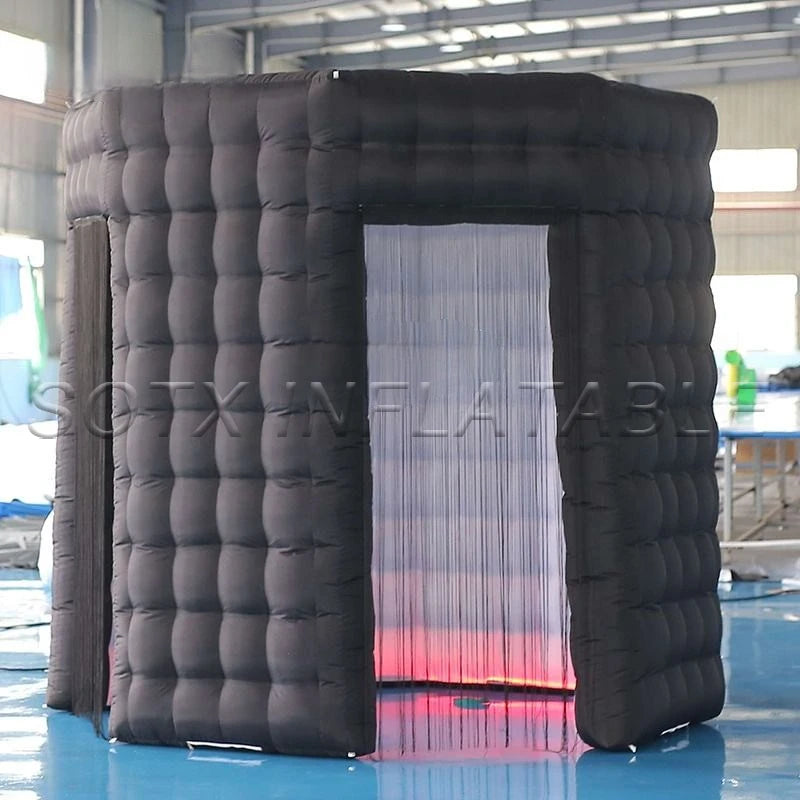 Wedding Party Event 2x2.5m Portable Inflatable Hexagon Photo Booth Enclosure Inflatable Photo Booth Backdrop Props for