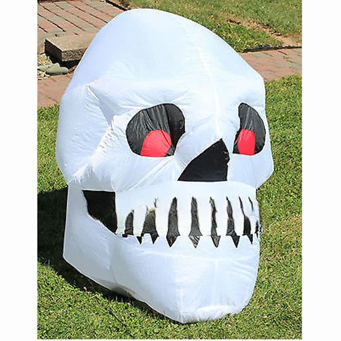 3m airblown Custom giant inflatable skull yard halloween decoration for party decoration