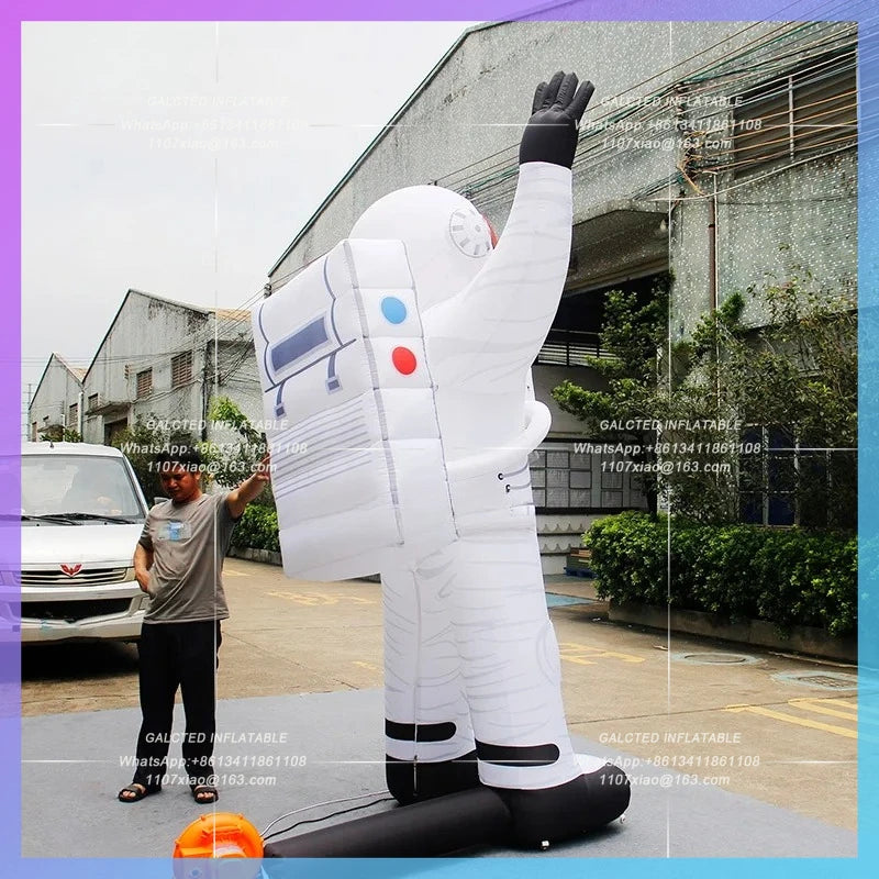 Inflatable Toys 3mH Inflatable Astronaut Spaceman With LED Lights For Advertising Campaigns  BG-C0821-1