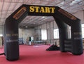 Arch with Logo 8x5m Free Standing Giant Event Inflatable Gantry Outdoor Black Inflatable Start Line