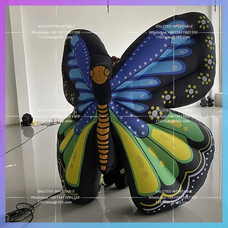 insect man back hanging shopping Inflatable simulated butterfly wings cartoon cute mall bar cruise interactive atmosphere contra