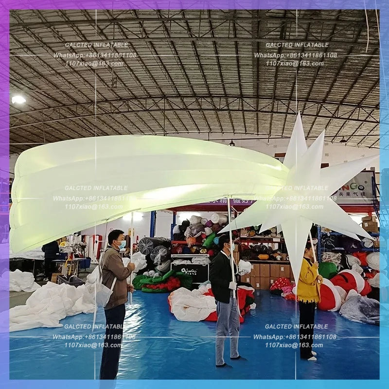 Inflatable Star Balloon With Changing Lights Customized Inflatable Meteor Walking For Event Parade Decoration-Toys