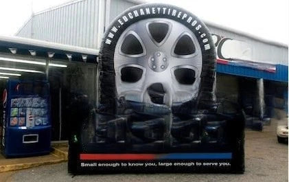 inflatable tyre for sale custom giant black and white advertising inflatable tire