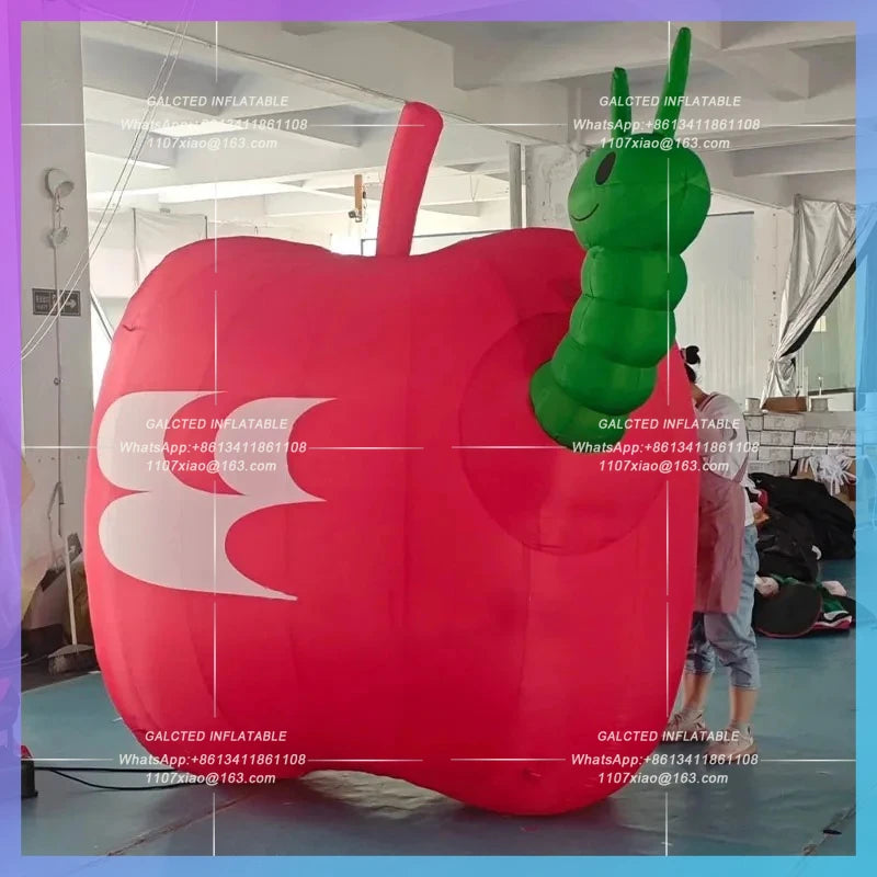 insect apple farm help farmers Inflatable apple air mold theme fair atmosphere Halloween lighting activities planning