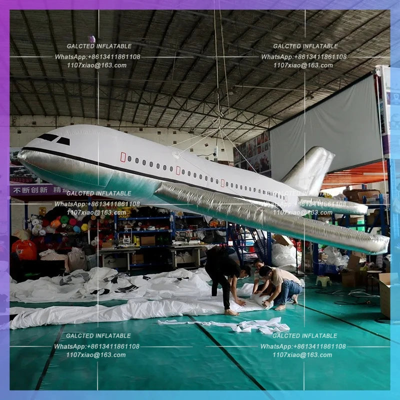 Inflatable Aircraft Inflatable Toys Vivid Suspended For Advertising Aviation Plane Series Decoration-Toys
