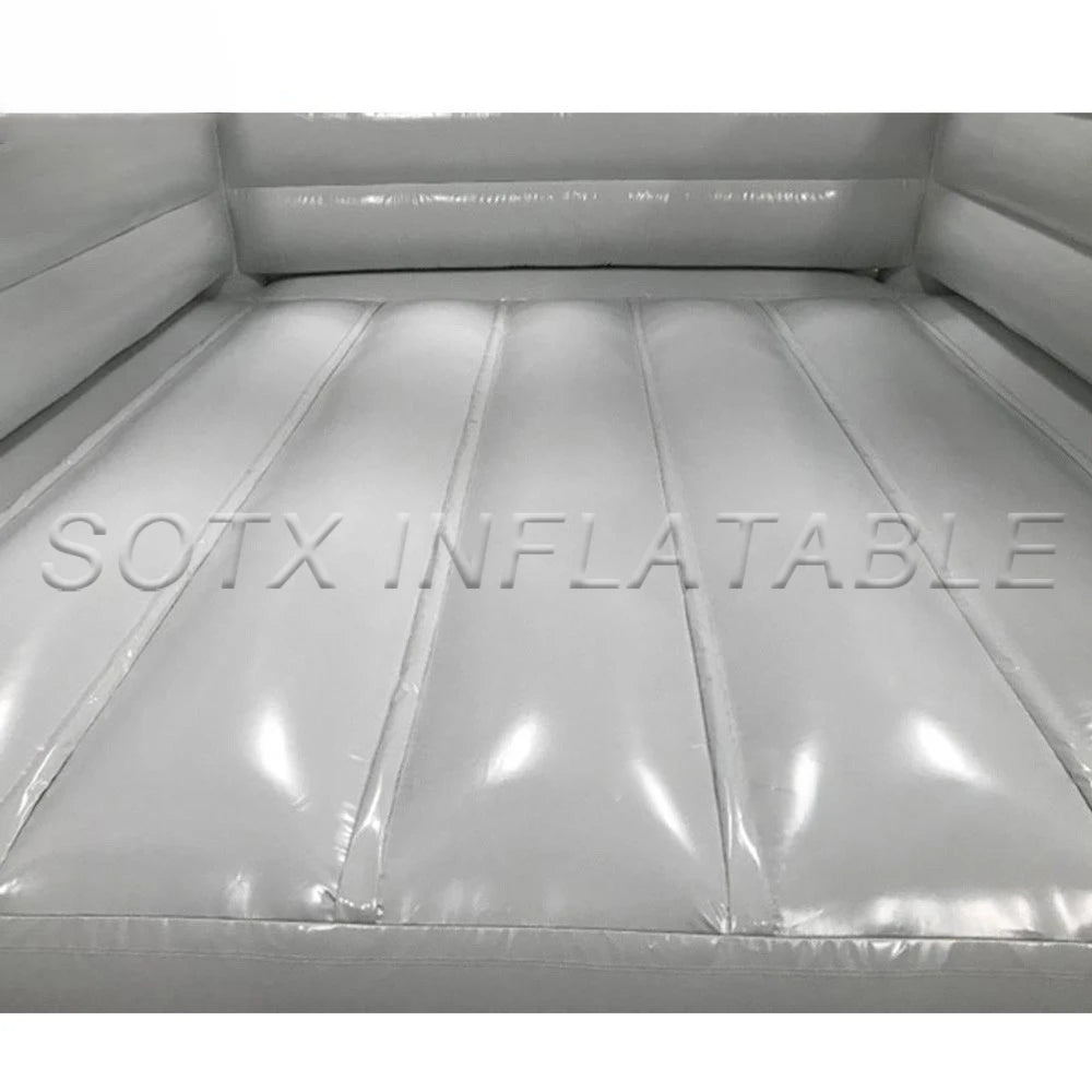 Jumper For Parks Backy Durable Commercial Grade White Inflatable Bouncy Castle With Water Slides Combo Moon Bounce House Outdoor