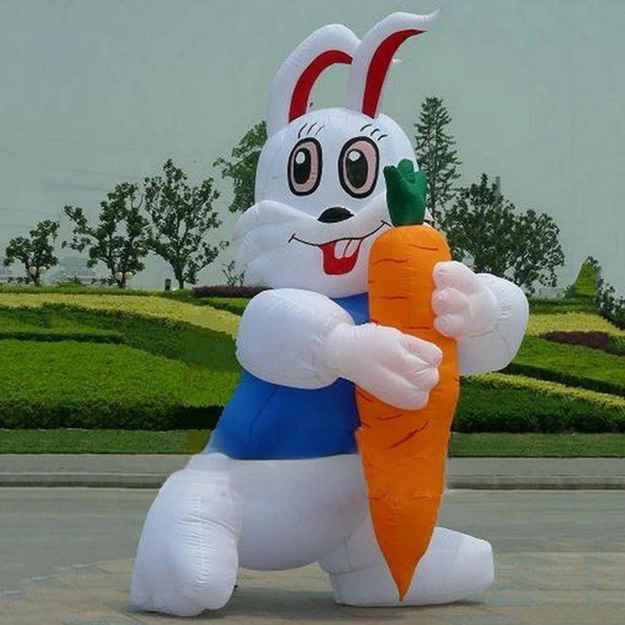 Events Decorations Big Balloon Inflatable Bunny/Rabbit Holding A Carrot,Inflatable Easter Bunny/Rabbit For Easter