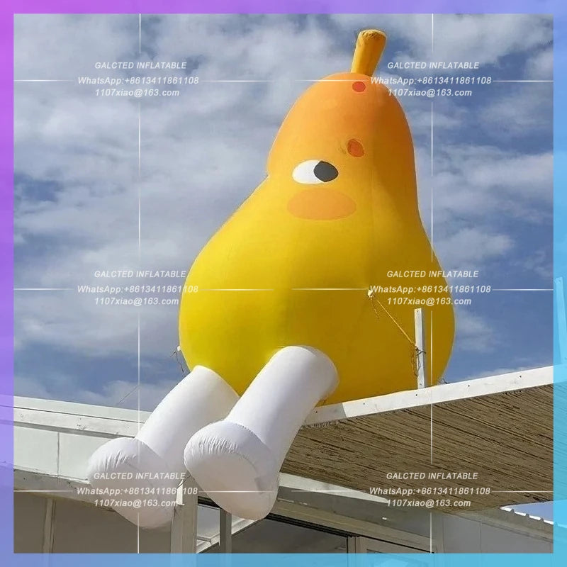 inflatable pear fruit beverage fresh pear Festival supermarket advertising  new arrival advertising cartoon pear doll