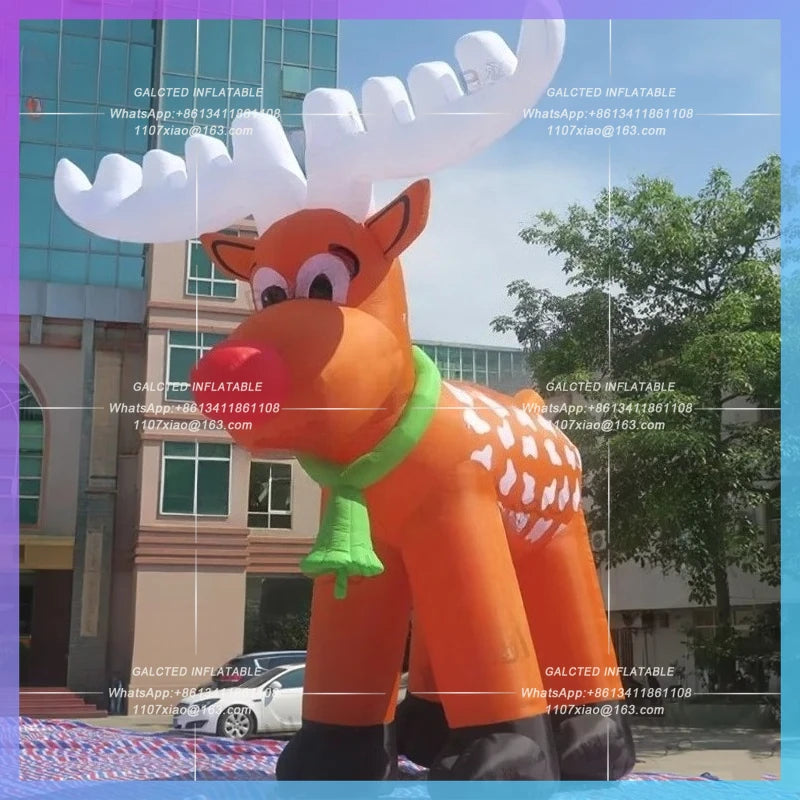 Inflatable Christmas Deer Holiday Cute for Festive, Decoration, outdoor
