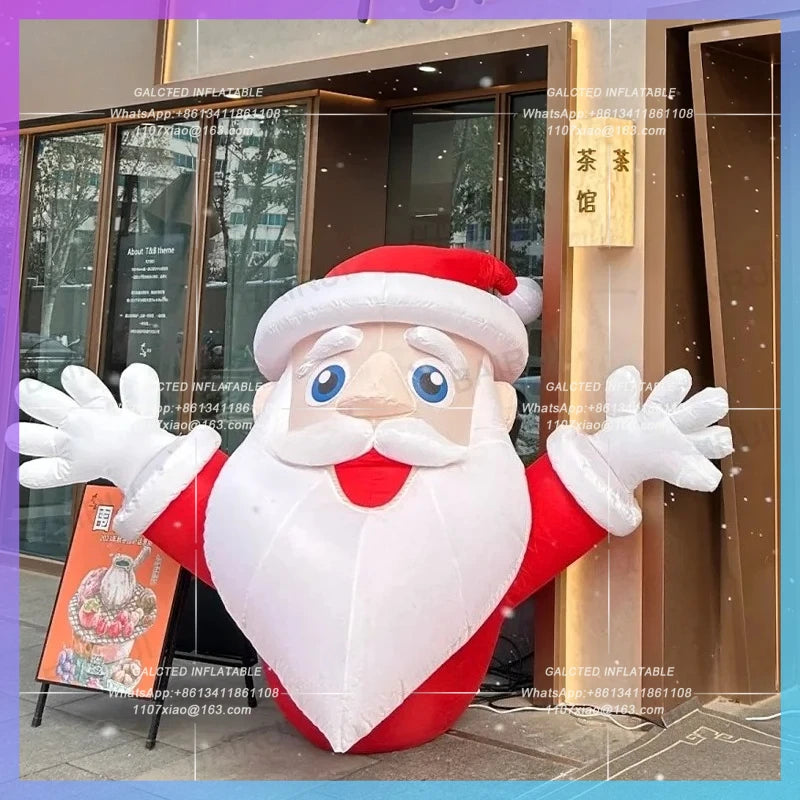 new year shop 2m inflatable santa claus christmas man for  decoration