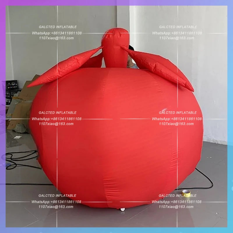 fruit model agricultural product Inflatable cartoon red apple persimmon model  harvest festival activity lighting arrangement
