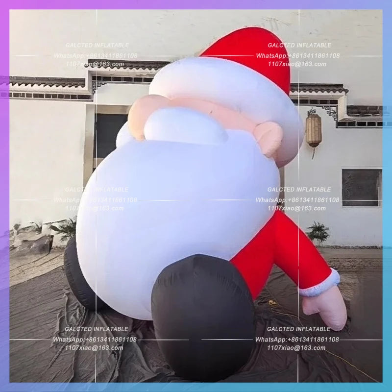 inflatable man kindly santa claus Customize 2m christams doll red clothing cartoon doll for new year celebration