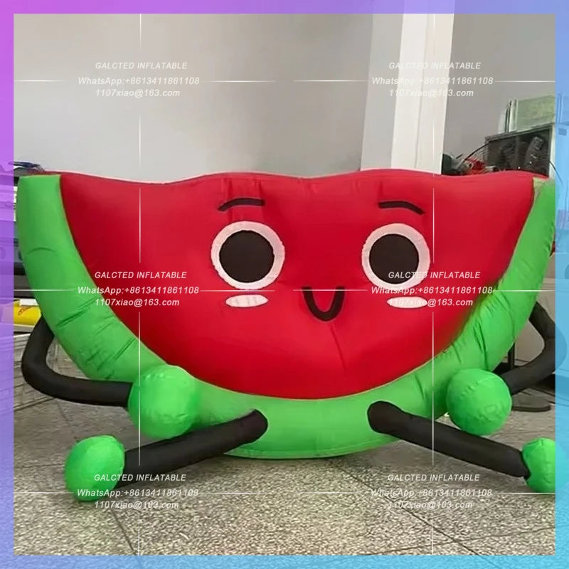 chrildren amusement decoration health Red color inflatable watermelon fruit watermelon beverage advertising