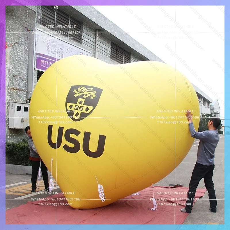 Inflatable Heart for Advertising 3m Inflatable Heart Balloon for Valentine's day Airtight - Toy