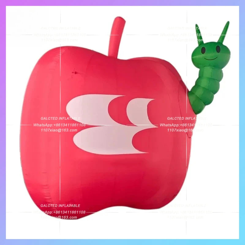 insect apple farm help farmers Inflatable apple air mold theme fair atmosphere Halloween lighting activities planning