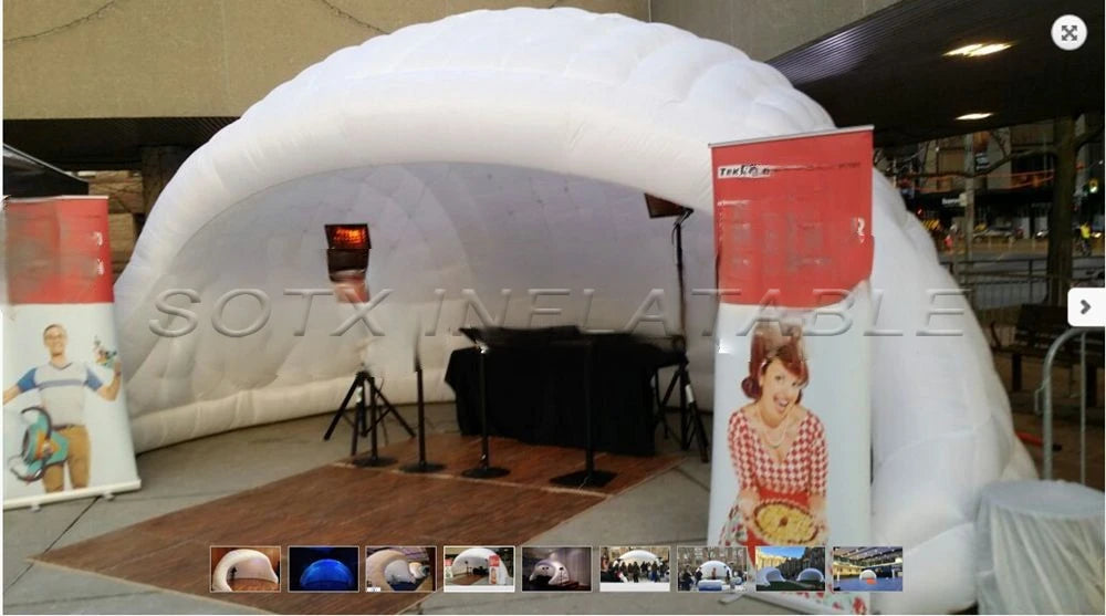 show,Exhibition White portable outdoor dome inflatable bar tent/Inflatable Luna tent for Trade