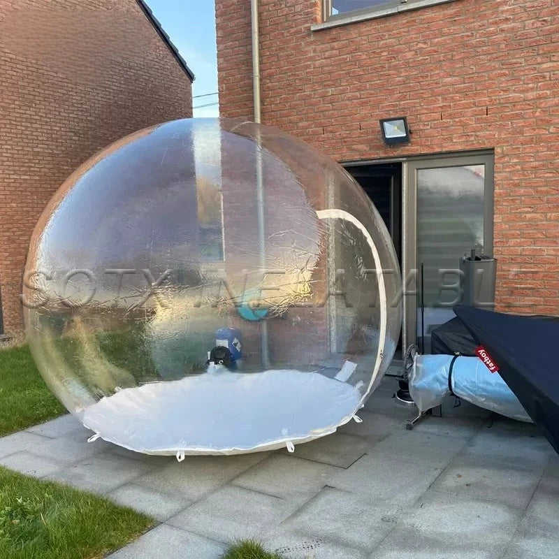 Stargazing Camping Wedding Inflatable Bubble Dome House Tent Transparent Outdoor Dome Tunnel Inflatable Bubble Tent for