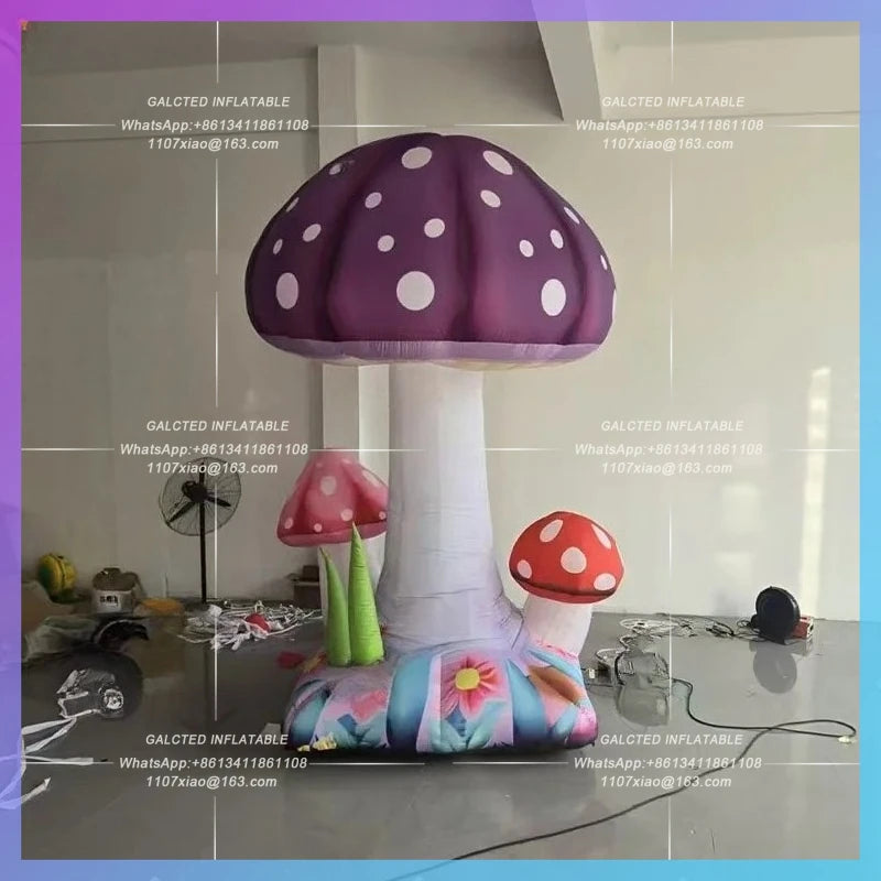 IP fairy wind stage set emporium Inflatable cartoon magic mushroom combination model lighting props