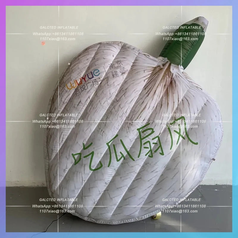 market beach summer refreshing Giant inflatable simulation fan air model can be customized IP theme activities lighting props