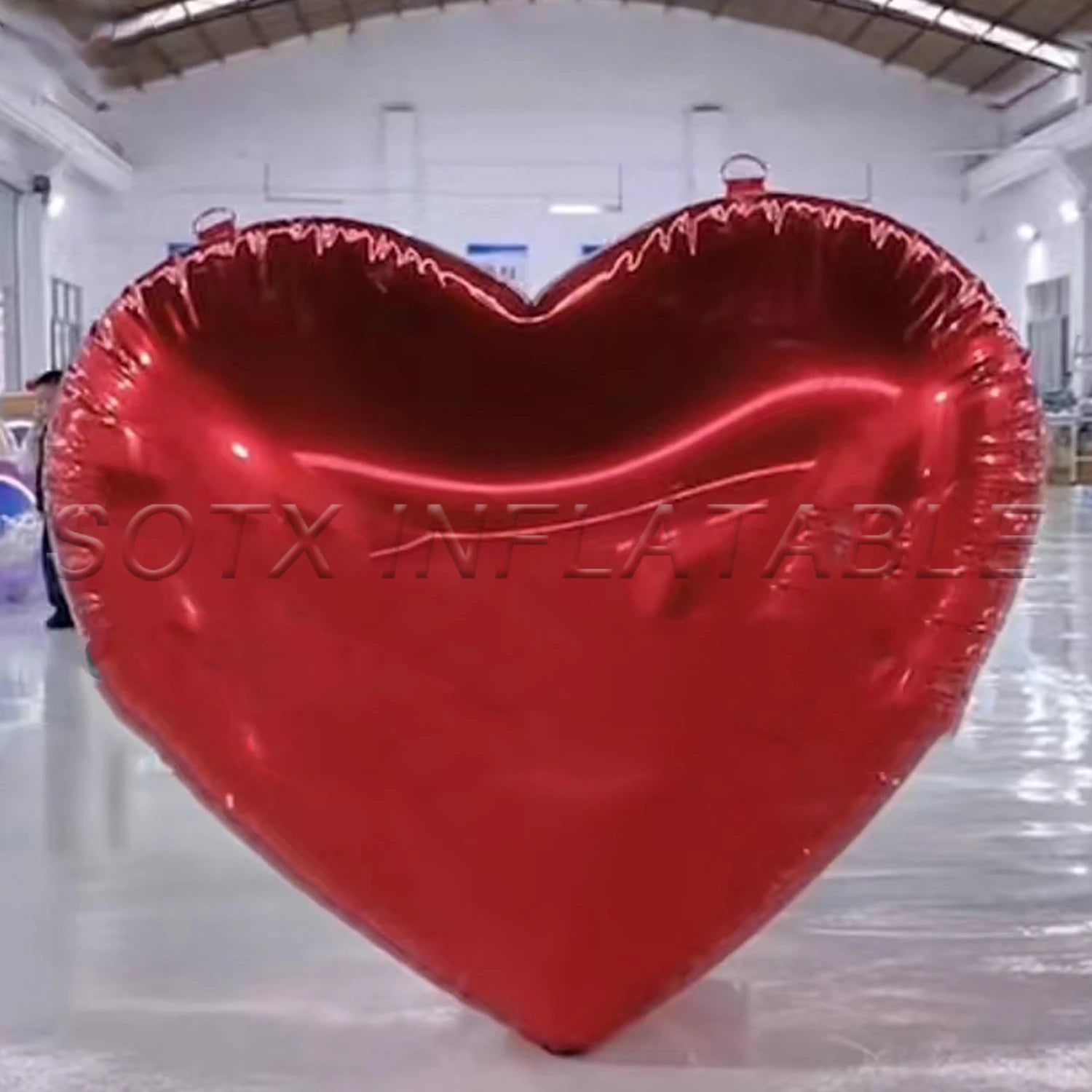 Wedding Valentine's Day Decoration Favourite Popular Large Inflatable Heart Mirror Balloon Silvery Mirror Ball For Garden Party