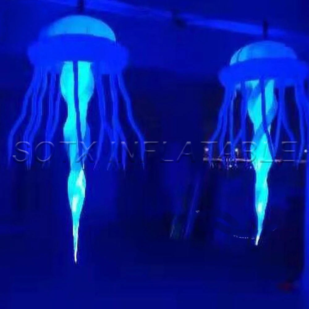 Party Decoration Hanging Beautiful Lighting Inflatable Jellyfish With Led For Nightclub Ceilling Or Music