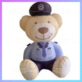exhibition anti-fraud publicity punch Inflatable cartoon police bear model card drainage photo custom lighting atmosphere props