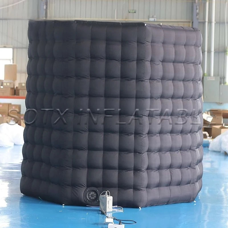 Wedding Party Event 2x2.5m Portable Inflatable Hexagon Photo Booth Enclosure Inflatable Photo Booth Backdrop Props for