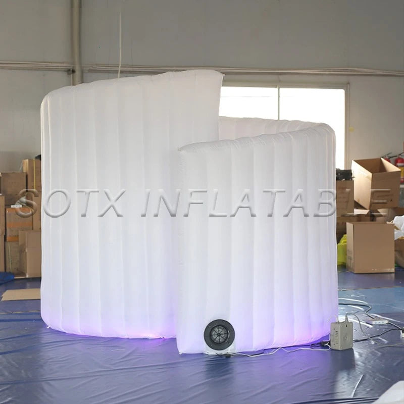 Event Promotions Advertising Inflatable Photo Booth Spiral Wall Decoration Inflatable Photo Booth Backdrop for Weddings