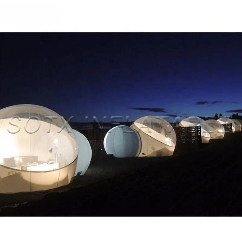Stargazing Camping Wedding Inflatable Bubble Dome House Tent Transparent Outdoor Dome Tunnel Inflatable Bubble Tent for