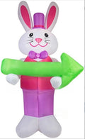 Events ,promotion Big Easter advertising inflatableb Bunny with Arrow for