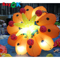 2m Dia Inflatable Flower Bud Lighting Flower with White Lights for Christmas/Halloween/Party Decoration