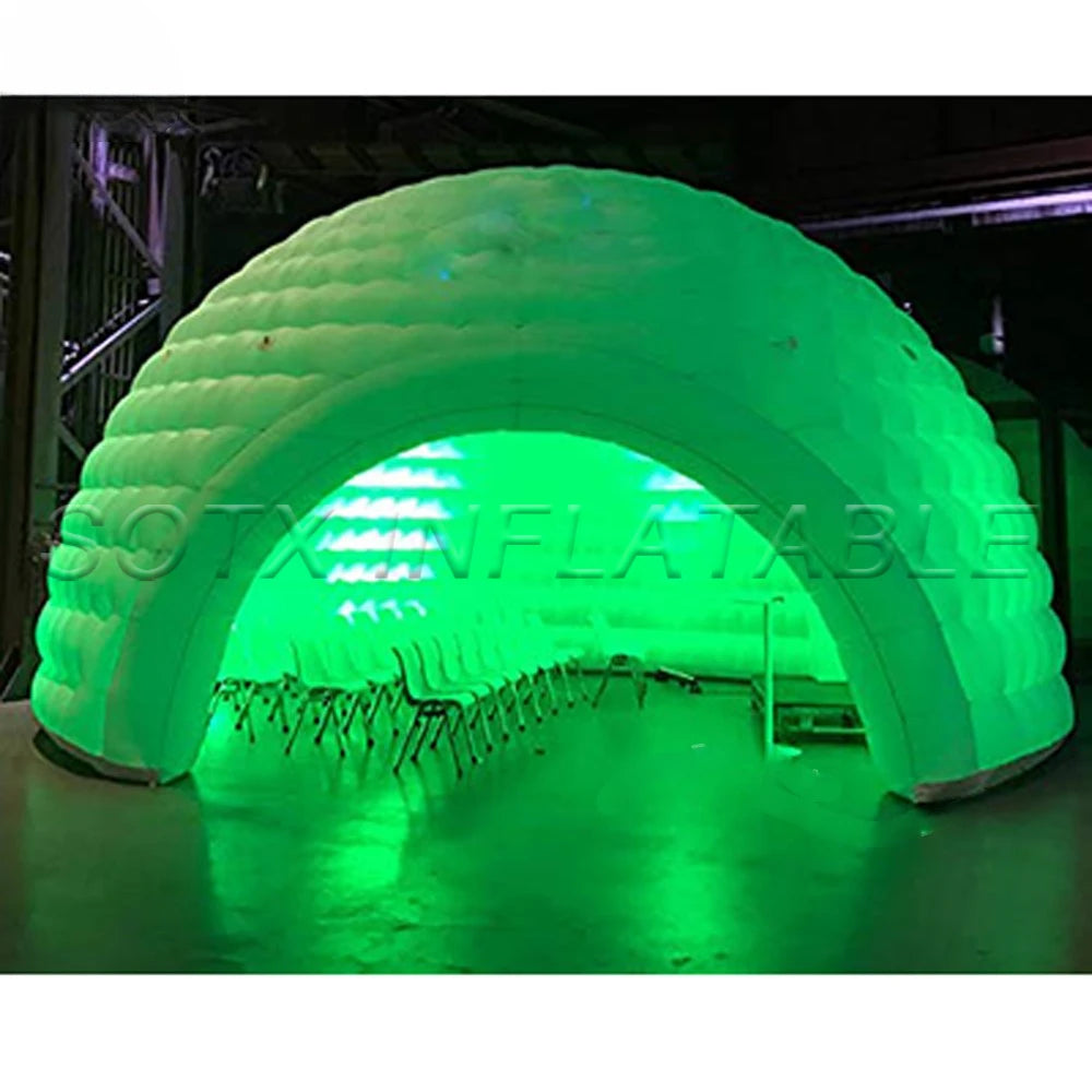 For Party Wedd Original Special Giant LED Inflatable Dome Tent With Big Opennings Blow Up Air Marquee Outdoor Icegloo House Tent